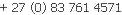 Justin McPhail telephone number